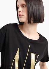 T-Shirt Women Black Armani Exchange Camiseta